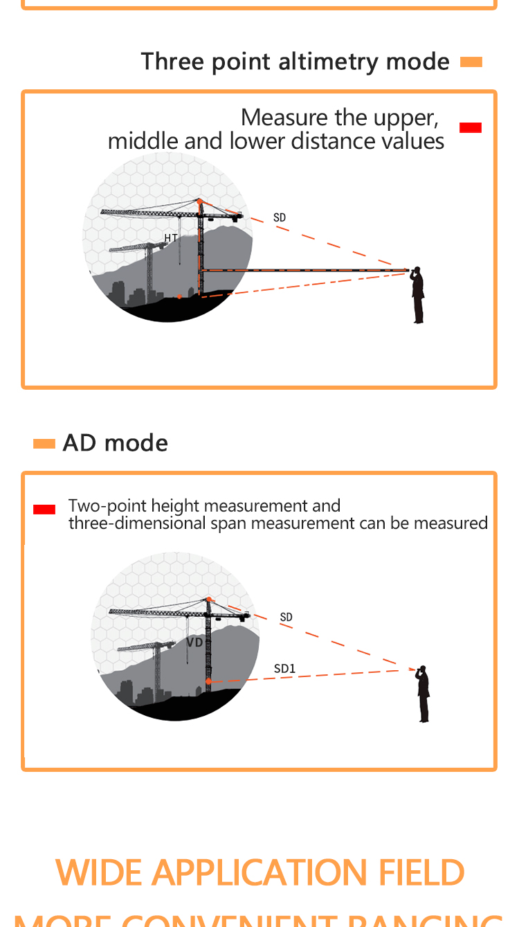 360AS color screen laser rangefinder