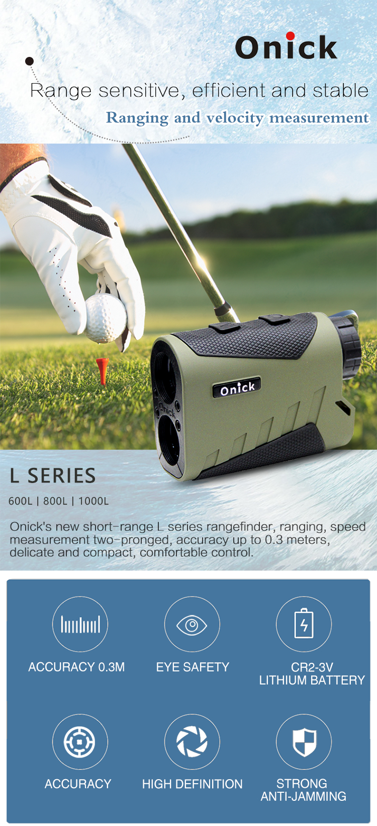 1000L Golf Laser Range Finder