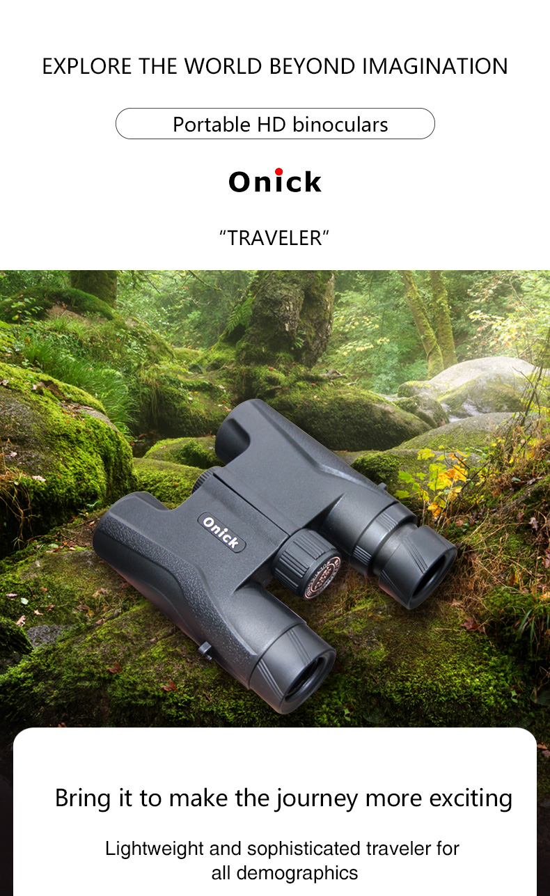 Traveler 10x25 pocket mini portable HD binoculars