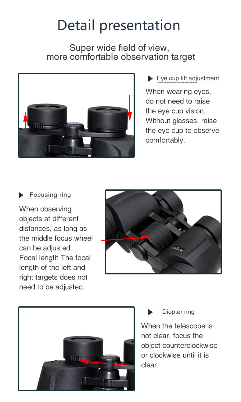 VISTAS 16X50 Large aperture high definition telescope