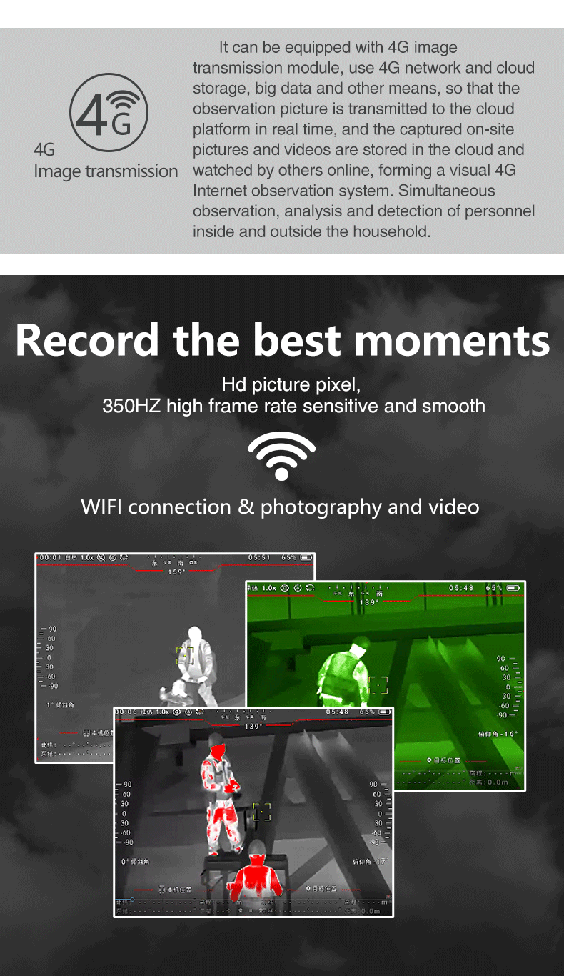 RE350LRF Laser ranging binocular infrared thermal imaging