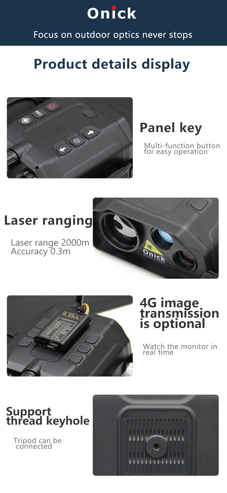 RE350LRF Laser ranging binocular infrared thermal imaging