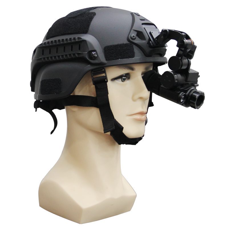 Helmet-mounted monocular digital night vision device