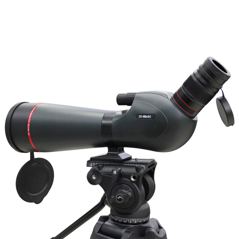 Scout series 20-60x80ED monocular telescope, target scope with rangefinder reticle