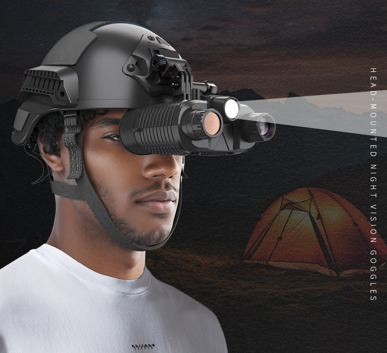 Helmet-mounted infrared high-definition eye protection telescope night vision device