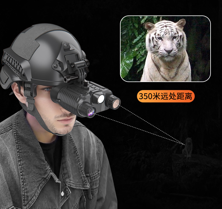 Helmet-mounted infrared high-definition eye protection telescope night vision device