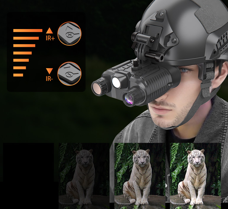 Helmet-mounted infrared high-definition eye protection telescope night vision device